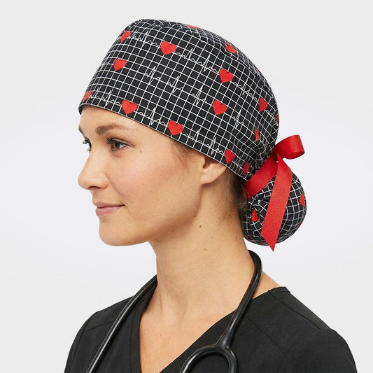 Adjustable Ponytail Scrub Cap