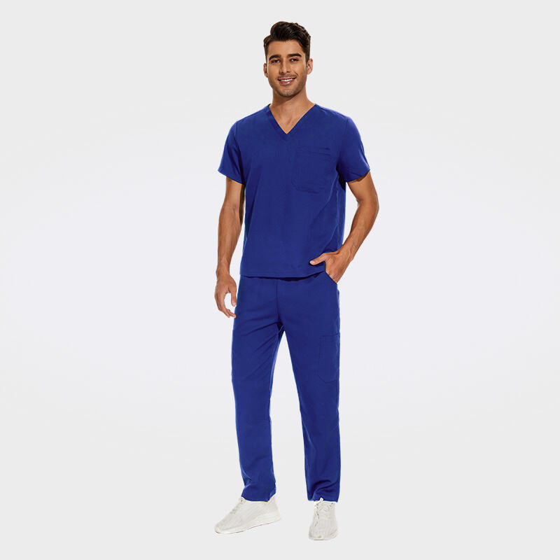Men's Classic Medical Scrub Uniform Set