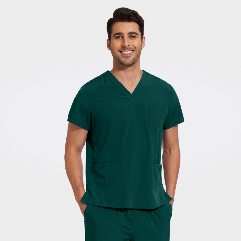 Men's Multi-Pocket Medical Scrub Set